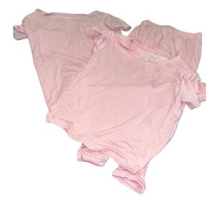 Kyte Baby pink pajamas 3 piece set bamboo pants 2 T-shirt 3T